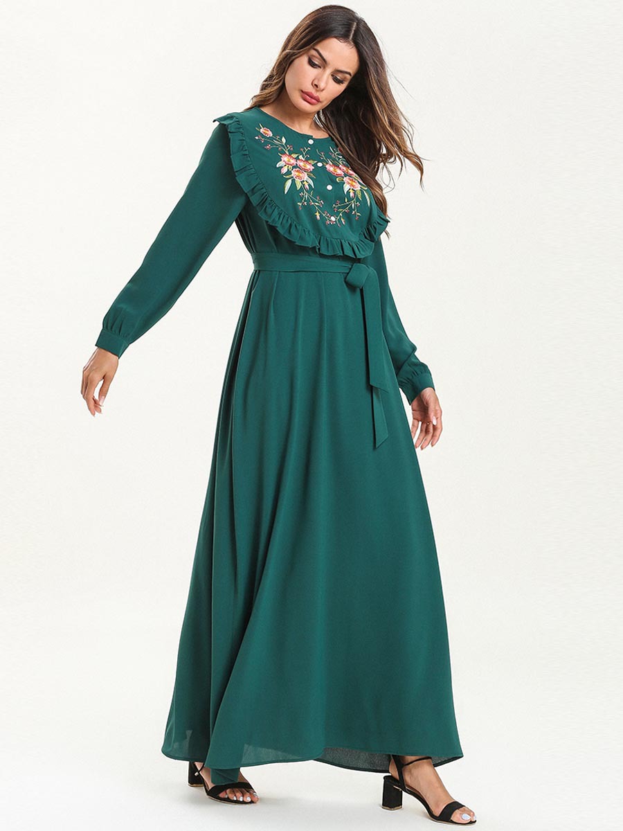  Kaftan Arabic Modern 2022 Burqa Islamic Clothing Lady Dubai Women Plus Size Thobe Burka Muslim Modest Jilbab Jalabiya Maxi Dress Abaya
