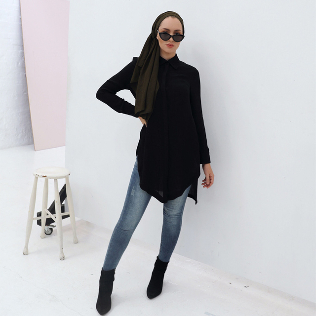2022 Dubai Modern Modest New Arabic Malaysia Women Islamic Casual Design Shirt
