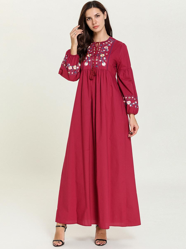  Dubai Women Hijabi Burka Modest Femme Islamic Clothing Kaftan Vetements Turkish Muslim Dresses Kaftan Musulmane Borka Burqa Turkish Maxi Dress Abaya