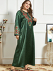  Vêtements Dubai Borka Vetement Femme Prayer Clothes Women Turkish Robe Femme Musulman Modest Embroidery Kebaya Maleisie Islamic Clothing Maxi Dress Abaya