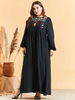  Embroidery Dubai Robe Femme Musulman Kebaya Maleisie Turkish Borka Vetement Femme Prayer Clothes Islamic Clothing Vêtements Women Modest Maxi Dress Abaya