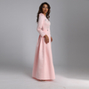 2022 Foreign Trade Muslim Pink Sequins Embroidered Elegant Middle East Long Skirt Abaya