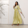 2022 New Muslim Solid Color Sequined Slim Dress Abaya