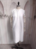 2022 New Muslim Abaya Middle East Pearl White Embroidered Long Sleeve Short Fashion Jacket
