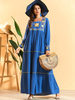  Turkish Women Embroidery Vetement Femme Robe Femme Musulman Islamic Clothing Prayer Clothes Modest Vêtements Borka Dubai Kebaya Maleisie Maxi Dress Abaya