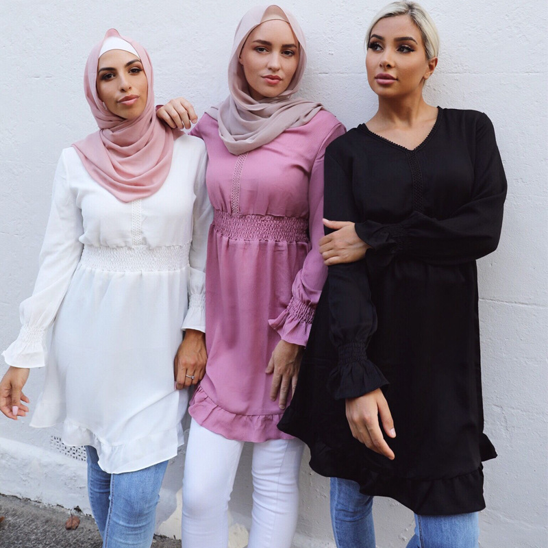 Modest 2022 Malaysia Modern Arabic Islamic Casual Dubai Women New Design Shirt