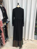2022 Muslim Arabian Sequin Round Neck Loose Long Sleeve Women's Long Skirt