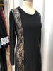 2022 Muslim Arab Middle East Slim Black High Elastic Crystal Linen Dress
