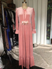 2022 Spring And Autumn New Middle East Four Side Velvet Muslim Pink Arab Women's Dress