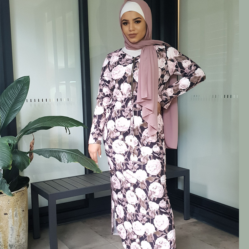 Women Arabic Modern Islamic Robe Casual Muslim Online Salwar Kameez Design Abaya