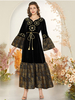  Dubai Fashion Arabic Muslim Modest Vetements Turkish Kaftan Burka Islamic Clothing Musulmane 2022 Femme Hijabi Burqa Women Modern Maxi Dress Abaya