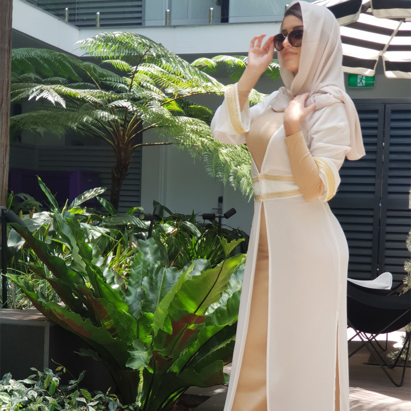 Islamic Salwar Kameez Women 2022 Modern New Design Malaysia Arabic Robe Casual Open Abaya