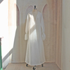 2022 Muslim White Elegant Double-layered Organza Muslim Translucent Jacket