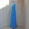 2022 Muslim Dubai Elegant Pure Color Embroidered Sequin Stitching Chiffon Double Layer Long Skirt