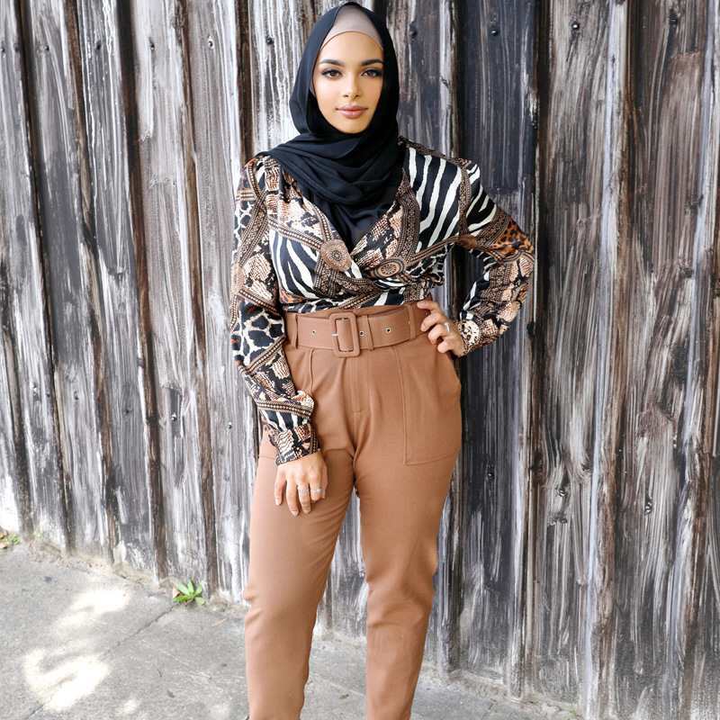 Arabian 2022 Modern Women Dubai Malaysia Islamic Modest New Design Arabic Casual Shirt