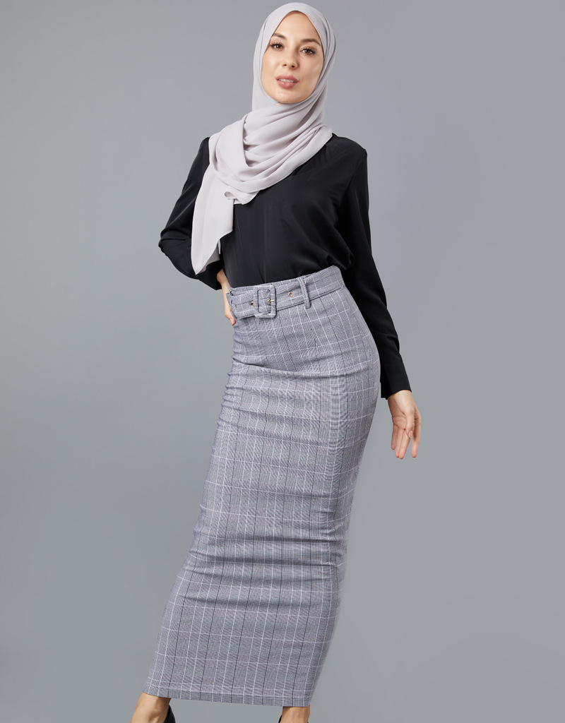 Dubai Wholesale Modest Fashion Middle East New Design Muslim Lady Sheath Dress Skirt