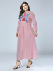  Dubai Turkish Kaftan Muslim Dresses Femme Fashion Women Cotton Fabric Hijabi Burqa Musulmane Islamic Clothing Burka Vetements Modest Turkish Borka Maxi Dress Abaya