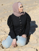 Women Arabic 2022 Malaysia New Dubai Modest Islamic Design Modern Casual Shirt