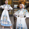  Burka Turkish Robe 2022 Arab Morocco Dubai Muslim Jalabiya Kaftan Caftan Modest Bat Sleeve Kimono Islamic Clothing Prayer Women Maxi Dress Abaya