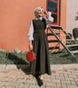 Burka 2022 Dubai Modest Turkish Kaftan Cotton Kimono Arab Islamic Clothing Muslim Jalabiya Robe Morocco Prayer Women Maxi Dress Abaya