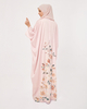 SIPO Eid New Design Wholesale Malaysia Satin Crepe Kaftan Floral Print Muslim Batik Kaftan Dress