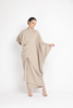 SIPO new design elegant kaftan dresses Matte Satin solid color woman dresses malaysia style kaftan 