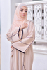 SIPO Eid Dubai Abaya Kimono Closed Front Style Modest Dress Islamic Clothing Elegant Women Muslim Dress Zoom Jazz Crepe Open Abaya