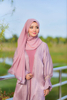 Fashion Muslim Dress Custom Abaya Wholesale SIPO Elegant Cardigan Pearls Black Abaya Modest Dresses for Women