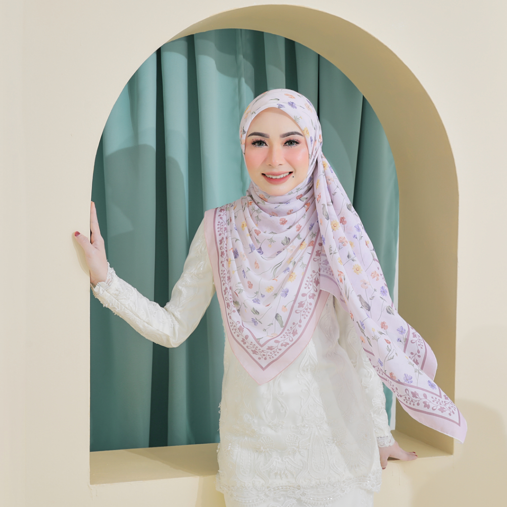 SIPO Wholesale High Quality Malaysia Style Shawls Muslim Cotton Voile Hijab Printed Floral Hijab Headscarf Wraps