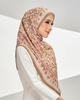 SIPO Factory Customized Malaysia’s Most Popular Desserts Printed Crepe Chiffon Scarf Malaysia Muslim Shawl for Woman