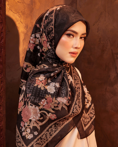 SIPO Custom Malaysia Custom Printed Cotton Voile Square Scarf Hijab Malaysia Tudung Bawal Cotton Voile For Women