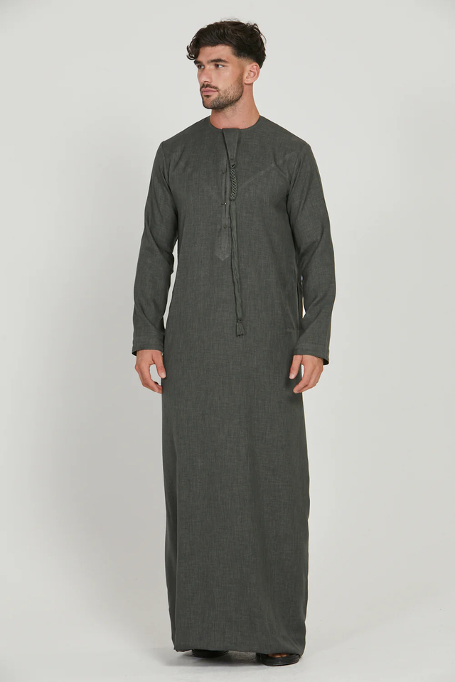SIPO Hot Sale Muslim Premium Textured Thobe Men Loose T Embroidery Clothing Plus Size