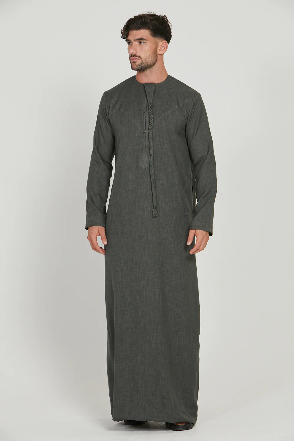 SIPO Hot Sale Muslim Premium Textured Thobe Men Loose T Embroidery Clothing Plus Size