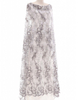 Embroidery Lace PEARL BEADED LACE IN CHARCOAL GREY