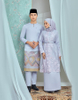 LILAC PURPLE Embroidery baju Kurung