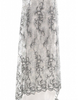 Embroidery Lace PEARL BEADED LACE IN DARK GREY