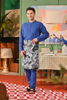  SIPO Malaysia Eid Muslim Men Clothing Classic Men's Baju Melayu Top with Metal Ring Button Detail