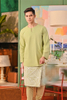 SIPO 2024 Malaysia Clothing Men Traditional Islamic Satin Kurta Suits Baju Malayu