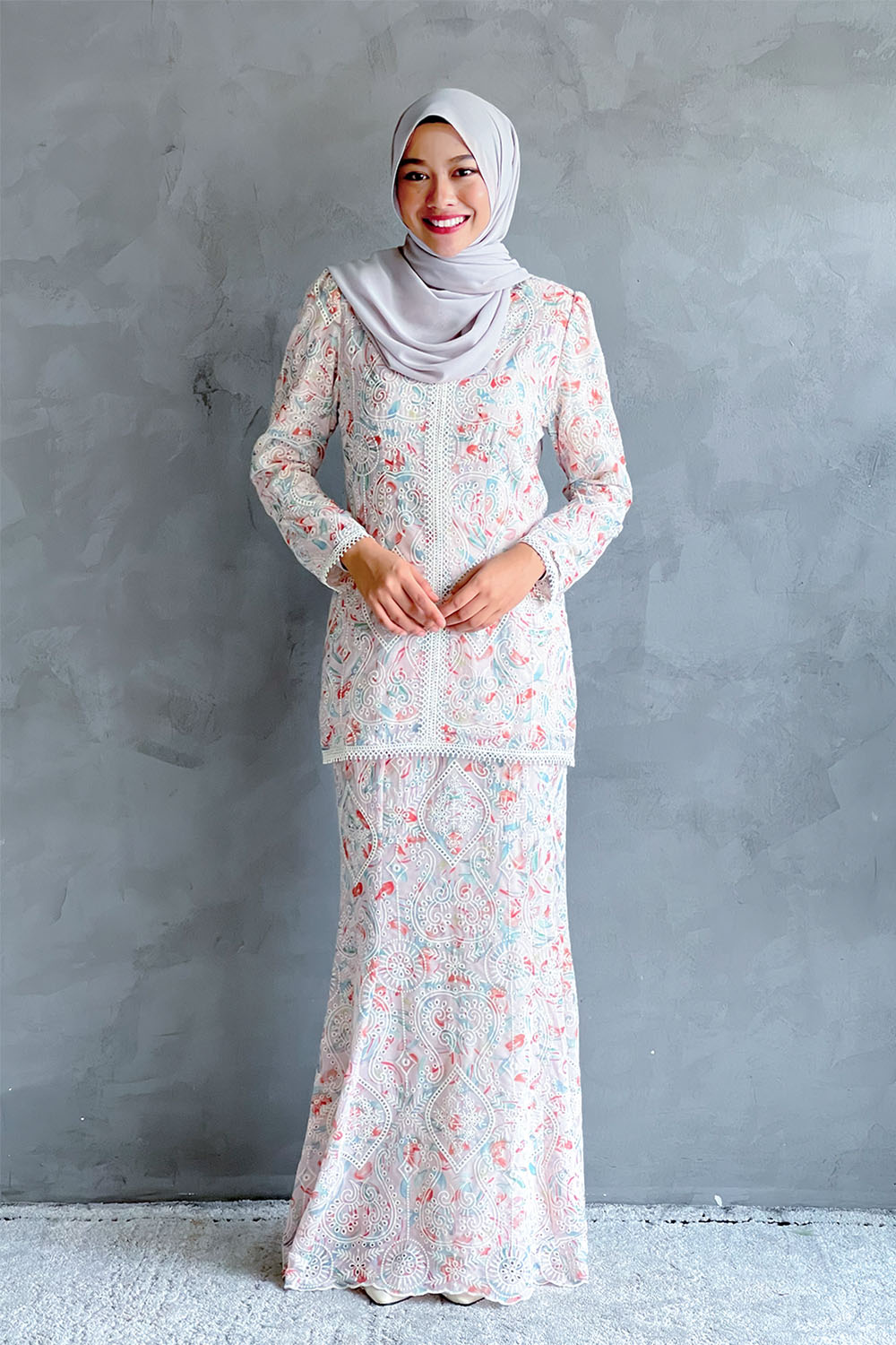 SIPO Wholesale Baju Kurung And Malay Clothes Premium Cotton with Body Lace Women Muslim Dress 