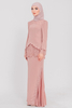 SIPO Wholesale Embroidery High Quality Elegant Malaysia Modern Baju Kurung Premium Texture Twill Islamic Women Dress