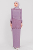 SIPO Latest Design Malaysia Pleated Long Skirt Embroidery Baju Kurung Moden Lace Muslim Dress Baju Kurung Wholesale in Vietnam