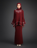 SIPO Wholesale Price New Baju Kurung Malaysia 2-layer Kurung with Embroidery And Lace Muslim Women Dress Mini Kurung 