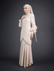 SIPO Factory Price Mini Baju Kurung Lace Beaded Top Customisable Chiffon Dress Ballon Sleeve with Puff From Malaysia