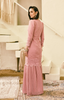 SIPO 2024 New Arrival Malaysia Baju Kurung Moden Puff Seleevs with Full Polyester Embroidery Lace for Muslim Women