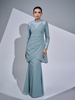 SIPO Wholesale Premium Chiffon Malaysia Baju Kurung Modest Sets with Lace for Women 