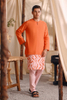 SIPO New Design Elegant Men's Kurta with Key-Hole Neckline And Button Accents Men Kurta Set
