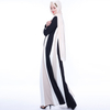 Ramadan Contrast Color Muslim Islamic Abaya Maxi Dress Modest Dress