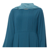 Creasing High Waist Muslim Islamic Abaya Maxi Dress Modest Dress