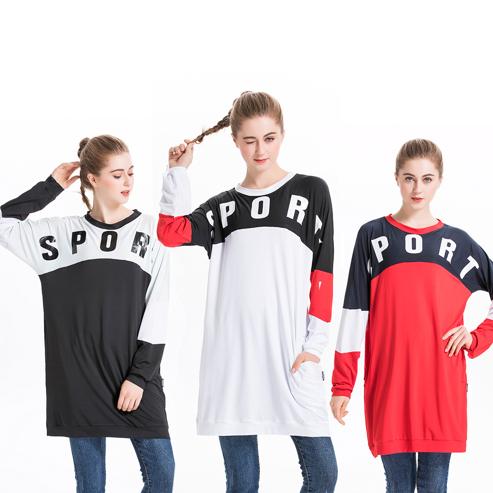 SIPO Free Shipping Latest Sportswear Islamic Clothing Breathable Muslim Tracksuit Oman Sports Abaya For Ladies
