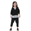 Arab Southeast Asian Islamic Clothing Girl's Harlan Pants Shirt Muslim Clothes Set For Kids